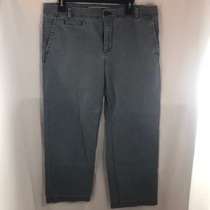 Banana republic boyfriend crop gray size 10.